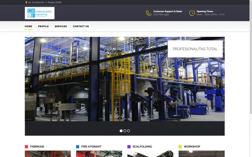 Cendana Engineering - JasaWebMedan