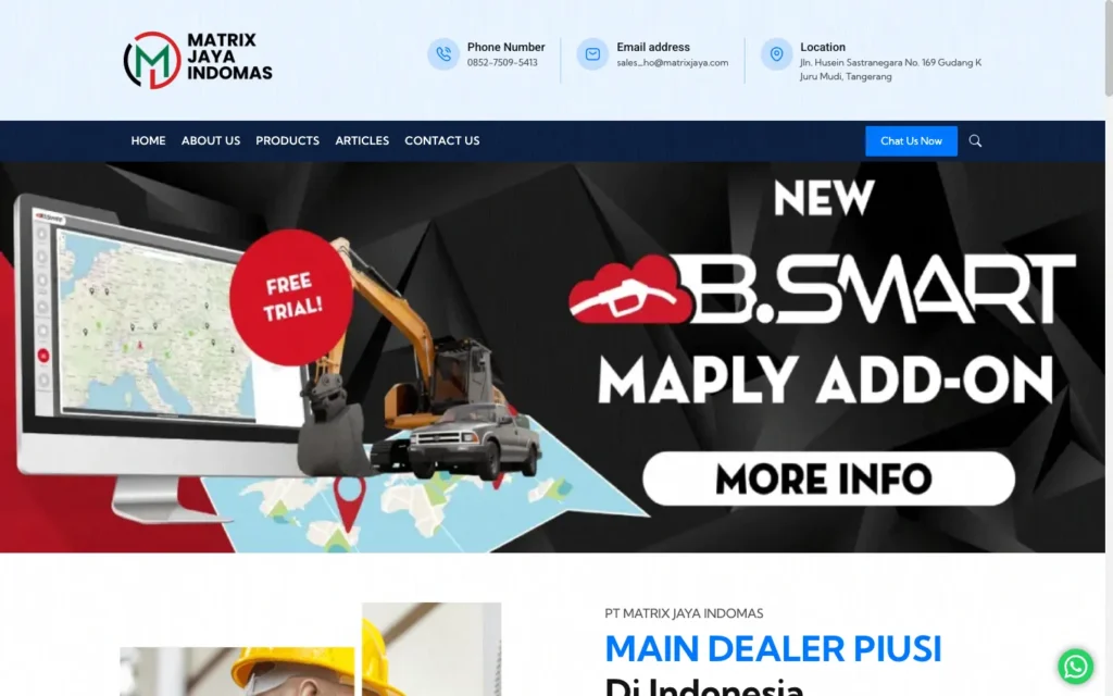 Portfolio JasaWebMedan: matrixjaya.com