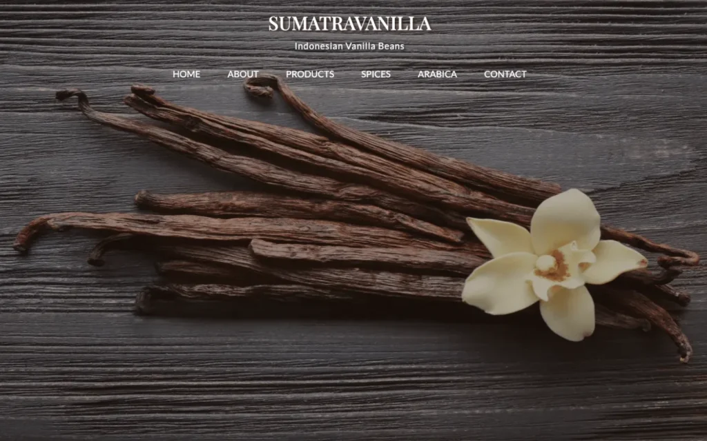 Portfolio JasaWebMedan: SumatraVanilla.com