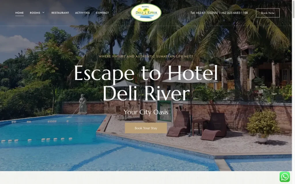Portfolio JasaWebMedan: hotel-deliriver.com