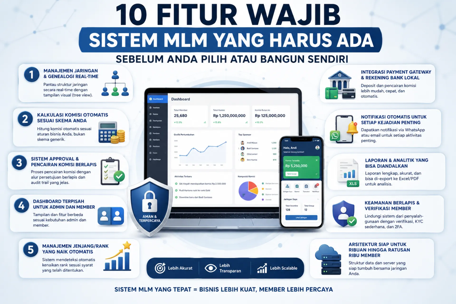 10 fitur wajib sistem MLM